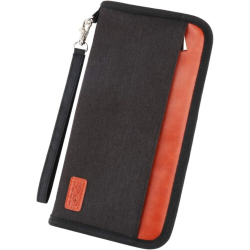 Passport Case with RFID Blocking Waterproof Black