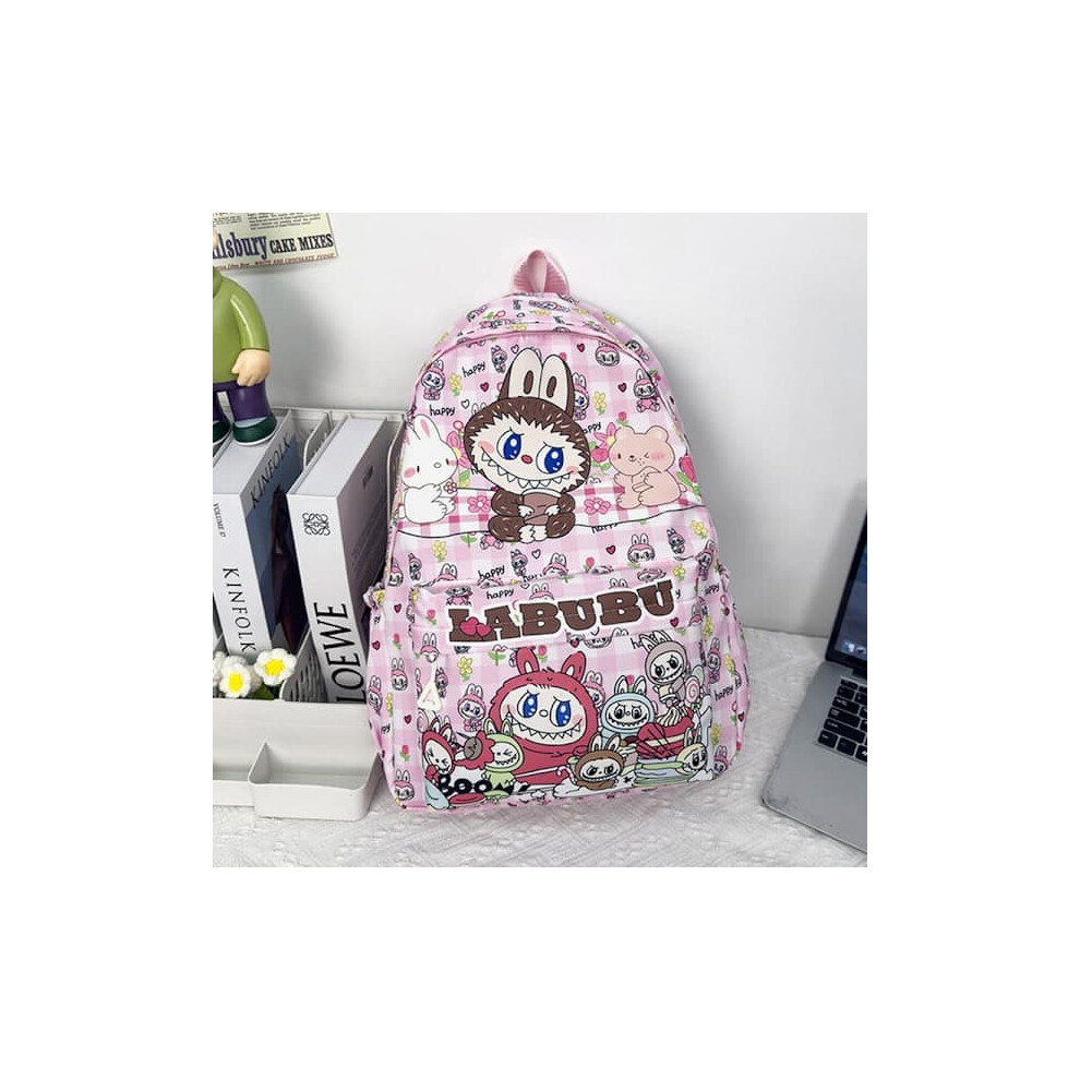 Monster Cartoon Backpack for Kids Pink 33x27x12cm