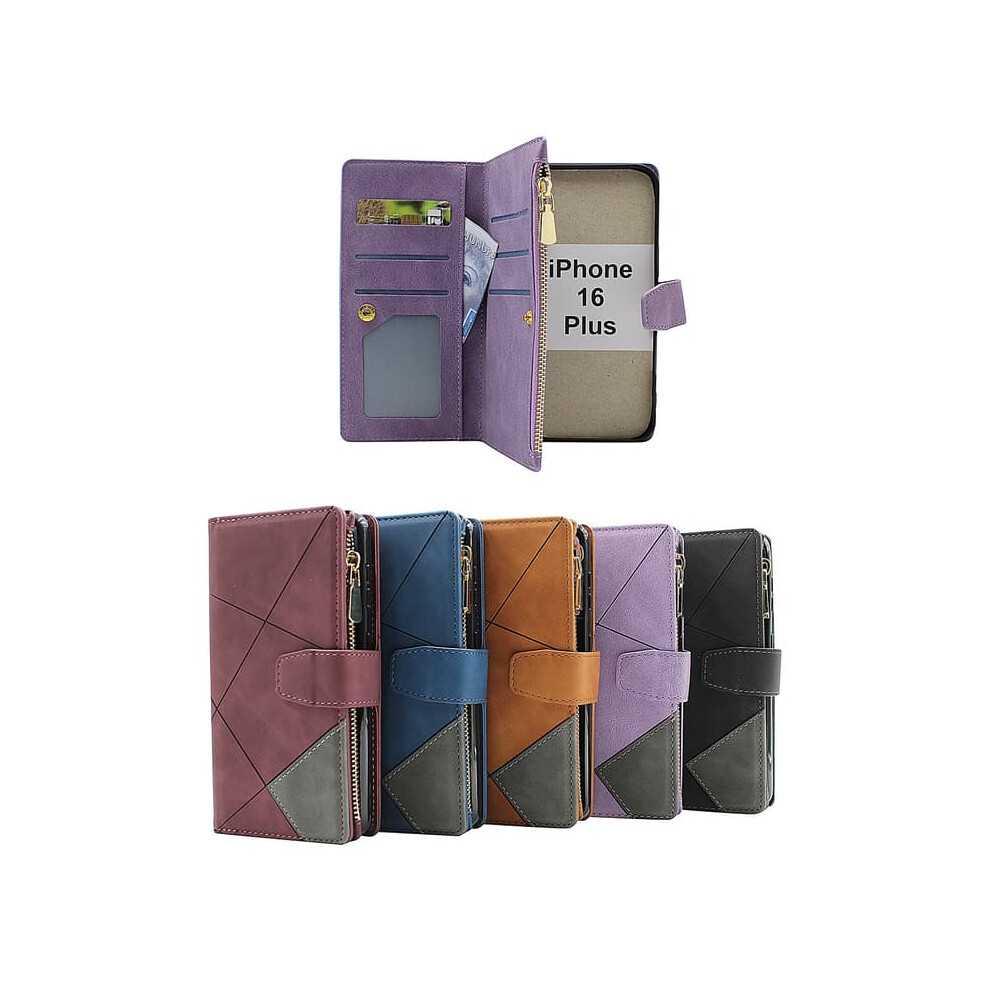 Iphone 16 Plus Luxury Wallet Case Xl Black 900223926630