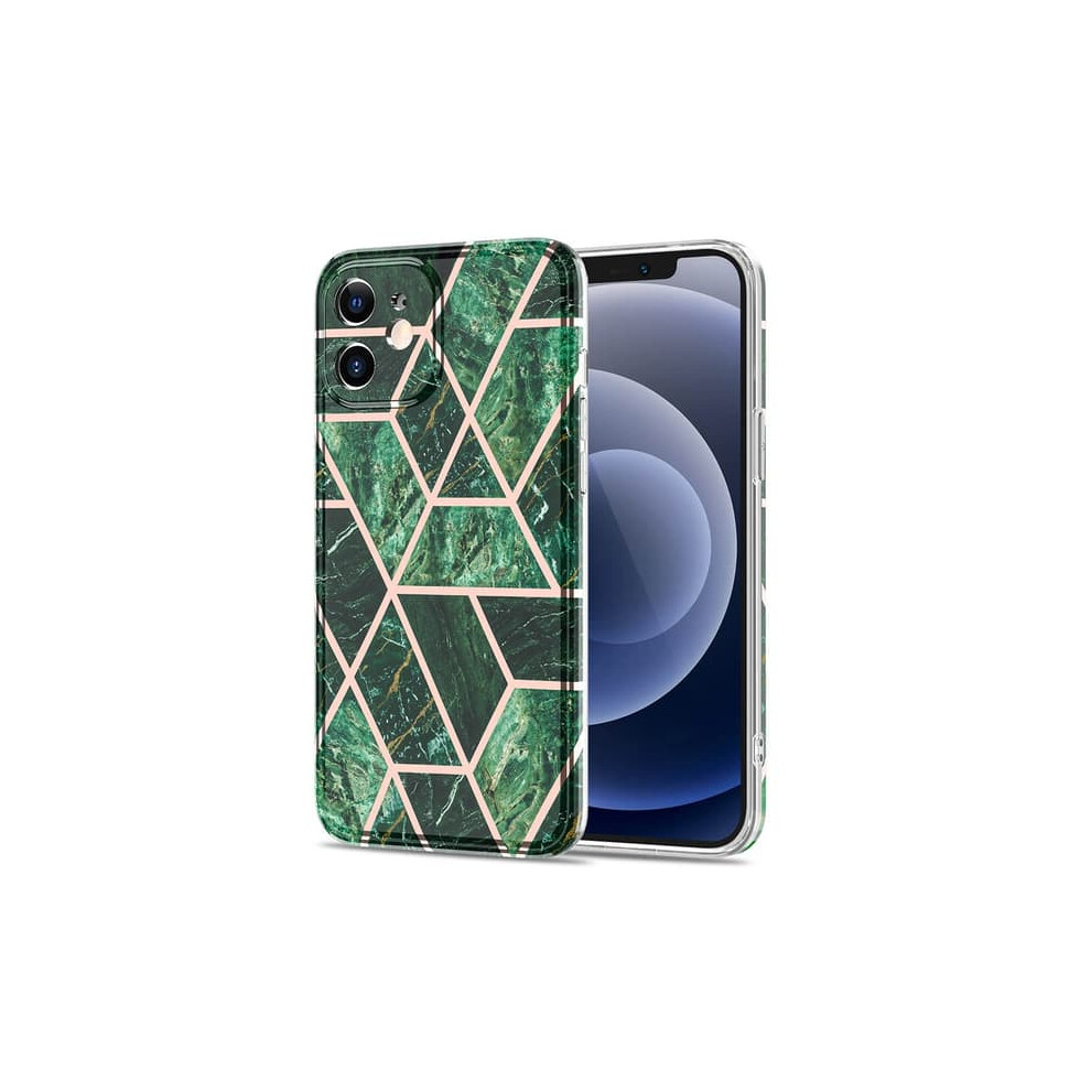 Iphone 12 Mini Grid Case Marble Green 900223937667