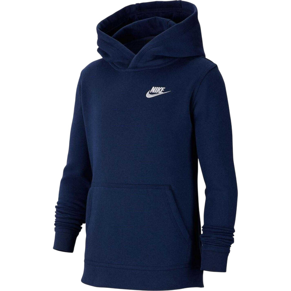 Nike (13 Years, Navy) Boys Club Long-Sleeved Pullover Hoodie