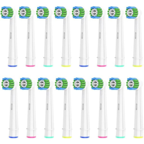 Precision Brush Heads for Braun Oral-B 16-Pack