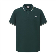(S, Light Green) Slazenger Mens Contrast Tipped Polo Shirt