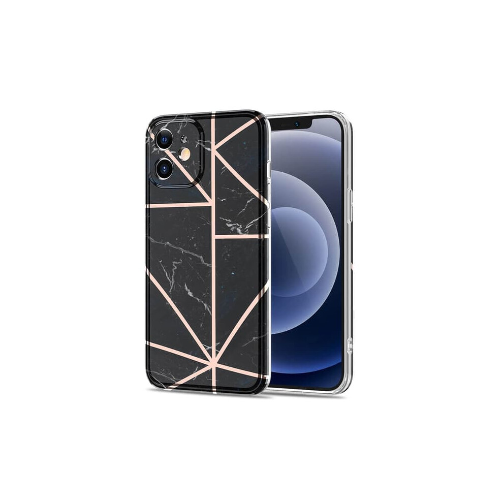 Iphone 12 Mini Grid Cover Marble Black 900223937681