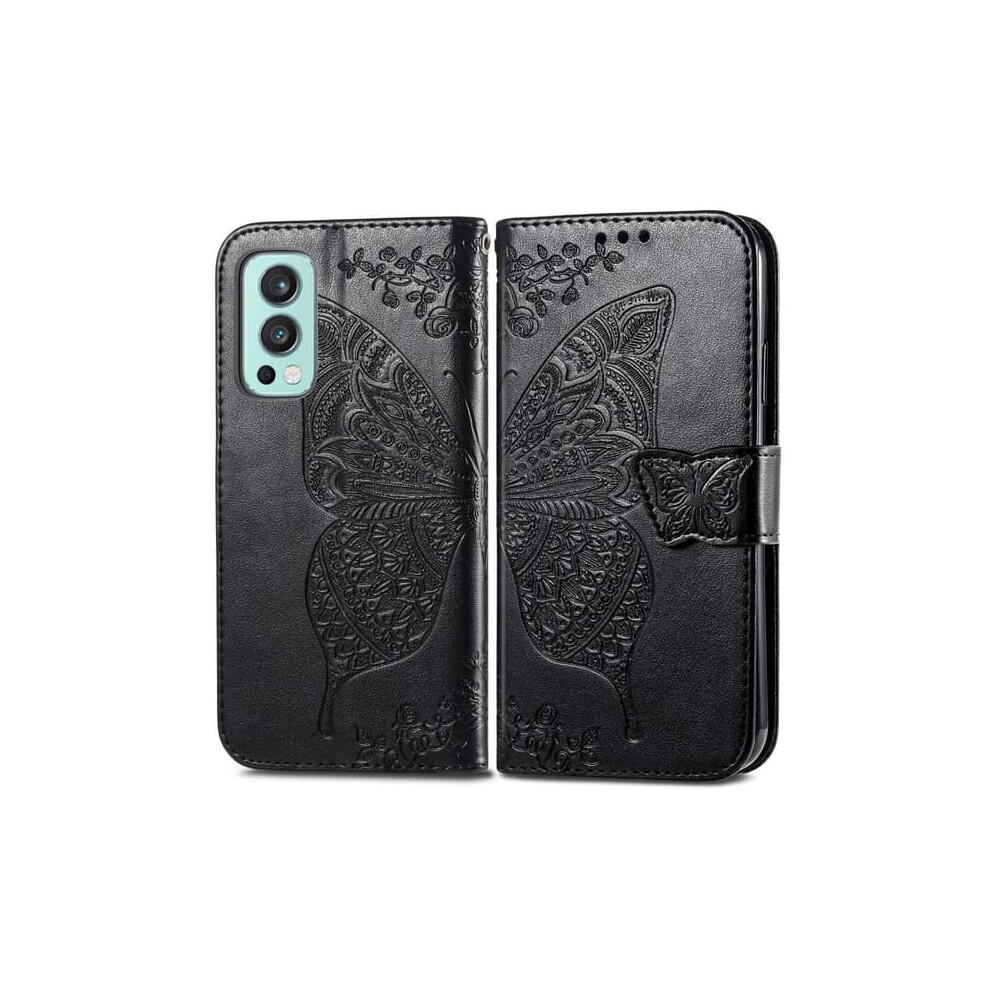 Butterfly Leather Case For Oneplus Nord 2 5G Black 900223925329