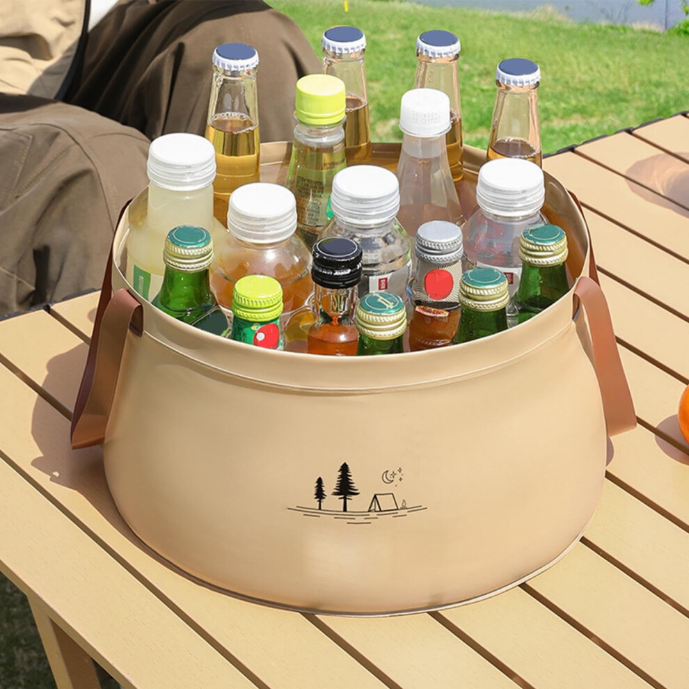 Portable Wash Basin Collapsible 10L Foldable Bucket With 900223543325