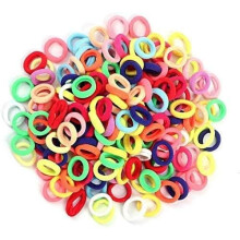 Hair Bands Colorful Rubber 200 Pcs