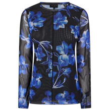 (10 UK, Blue) Ted Baker Womens/Ladies Floral Sheer T-Shirt