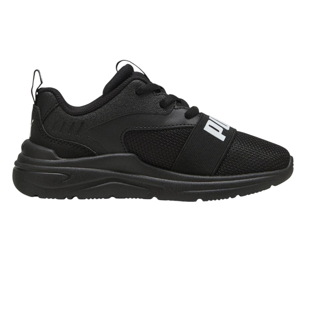 Puma (10 Uk Child, Triple Black) Childrens/Kids Wired Run Softride Trainers