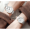 Black dial quartz watch PU strap unisex 1 piece 2