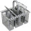 Dishwasher cutlery basket with removable handle 1
