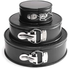 Round cake tins with removable bottom 3 pcs