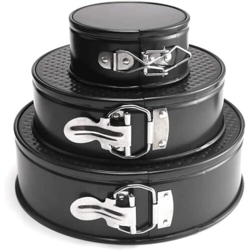 Round cake tins with removable bottom 3 pcs