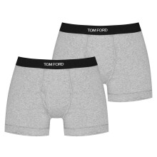 (XL, Grey) Tom Ford Mens Logo Boxer Shorts (Pack of 2)