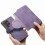 Capa com proteção RFID e MagSafe, design separável em duas peças, compatível com a série Samsung Galaxy (roxa), compatível com Samsung A04S. 1