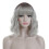 Curly Wig Shoulder-Length with Air Bangs Heat-Resistant 1