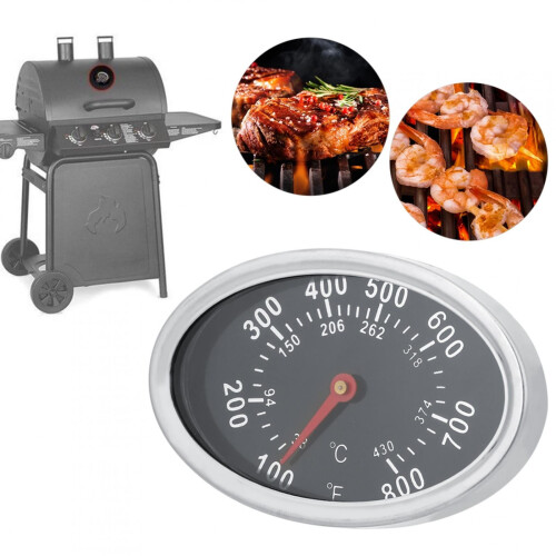 Grillthermometer Edelstahl 430 Doppelskala 1