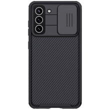 Capa NILLKIN CamShield Pro preta, compatível com Samsung Galaxy S21FE.