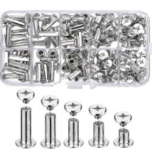 Metal Binding Screws Chicago Style Stainless Steel 5 Sizes