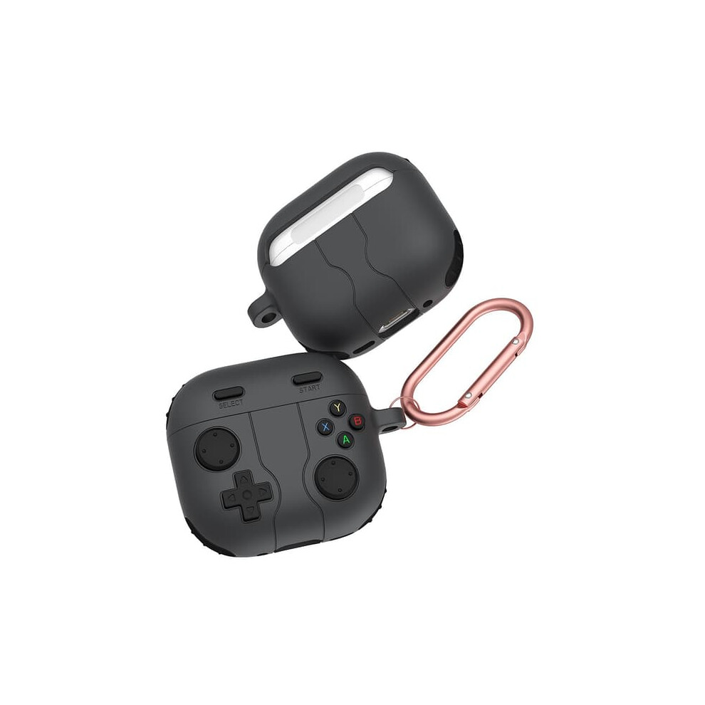 Silicone Airpods 4 Case With Carabiner Dark/Gray 900223927064