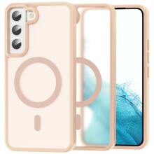 Capa ColorPop compatível com Samsung Galaxy S22, modelo CH MagSafe, rosa fosco.