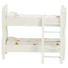 Dollhouse mini bunk bed furniture model