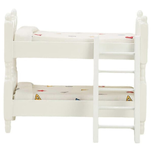 Dollhouse mini bunk bed furniture model