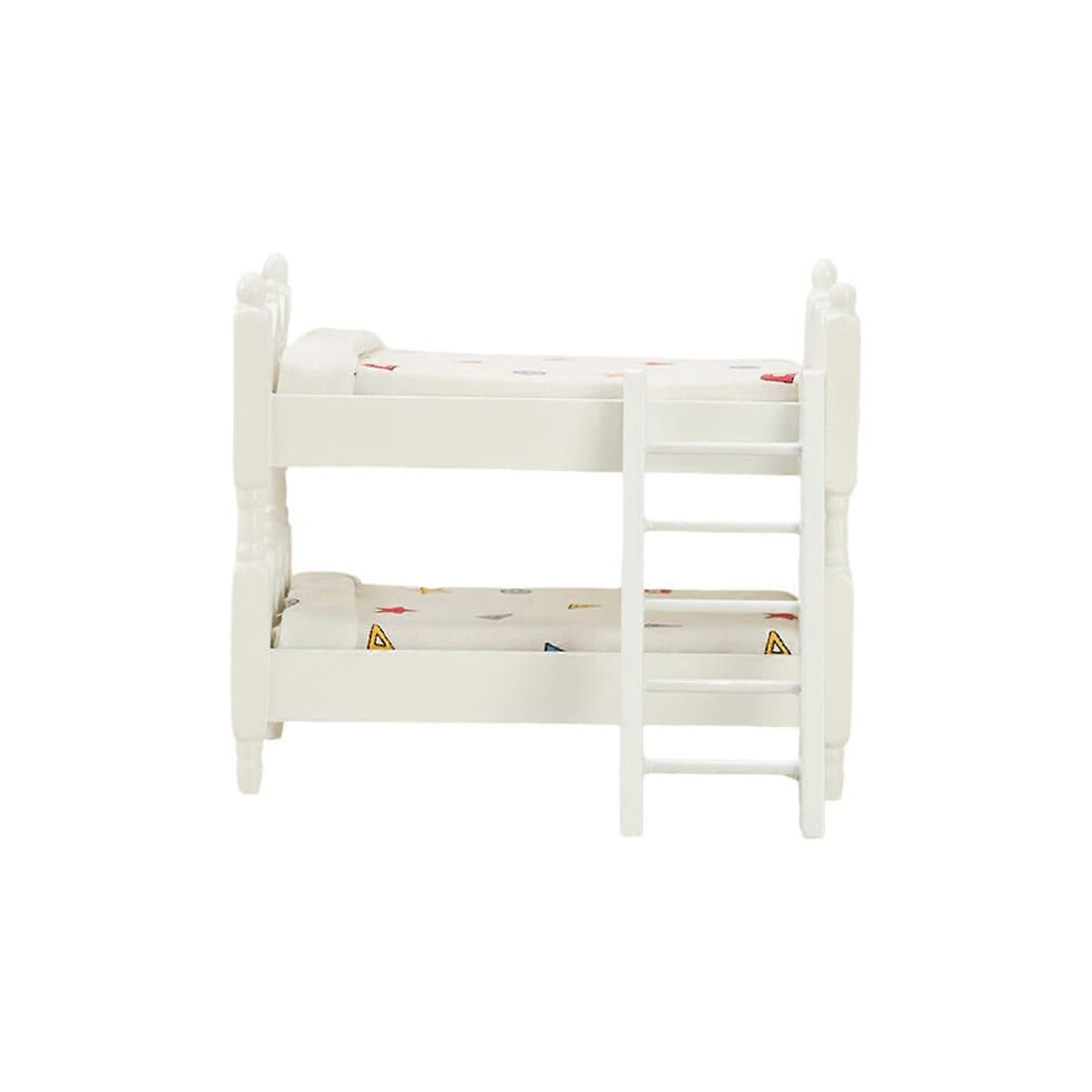 Dollhouse mini bunk bed furniture model