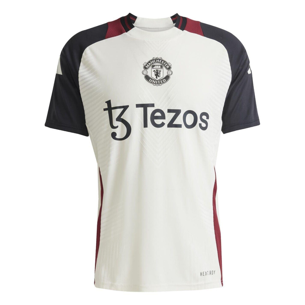 Adidas (M, Off White/Black) Mens Tiro 24 Pro Manchester United Fc Football Jersey