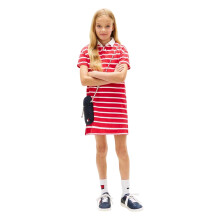 (10 Years, Red Alert) Tommy Hilfiger Childrens/Kids Embroidered Logo Polo Shirt Dress