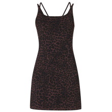 (14 UK, Brown) Sweaty Betty Womens/Ladies Ultimate Studio Leopard Print Yoga Mini Dress