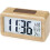 Wooden digital alarm clock with large temperature display 1