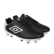 (13 UK Child, Black/White) Umbro Childrens/Kids Calcio Soft Ground Football Boots