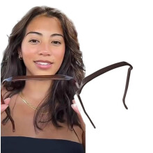 Square invisible hairband for curly hair 1 pack