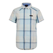 Bench Mens Checked Fitted Short-Sleeved Shirt