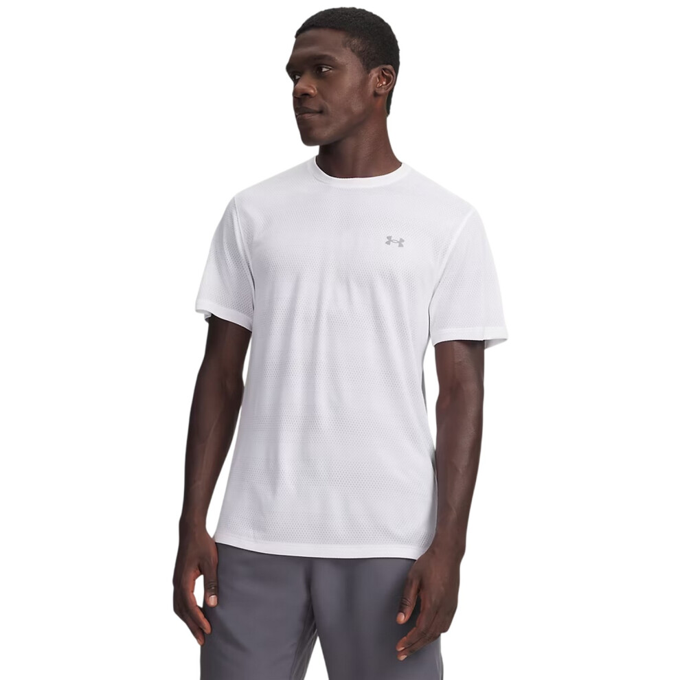 Under Armour (L, White) Mens Velociti Performance Gym T-Shirt