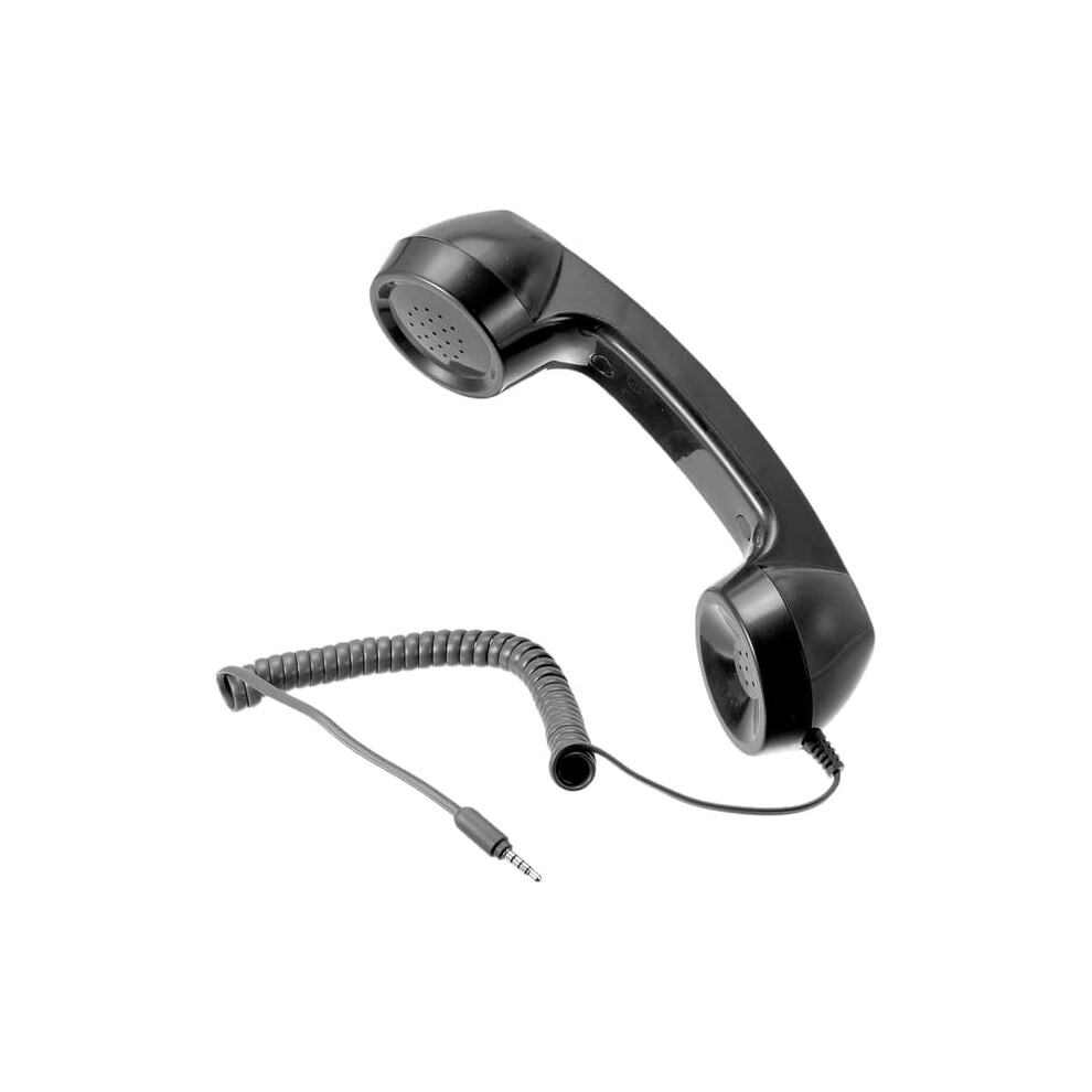 3.5Mm Retro Telephone Handset Receiver Black 900223945013