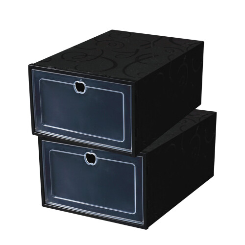 Foldable Stackable Ventilated Shoe Box 1 Pack 2