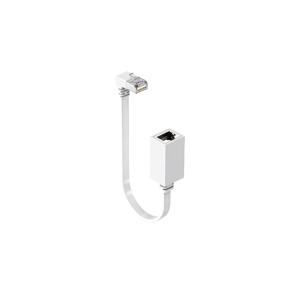 Cat7 Ethernet Extension Cable 90-Degree Down-Angled Male To 900223928436