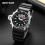 SANDA Men's Quartz Digital Dive Watch Black White 3