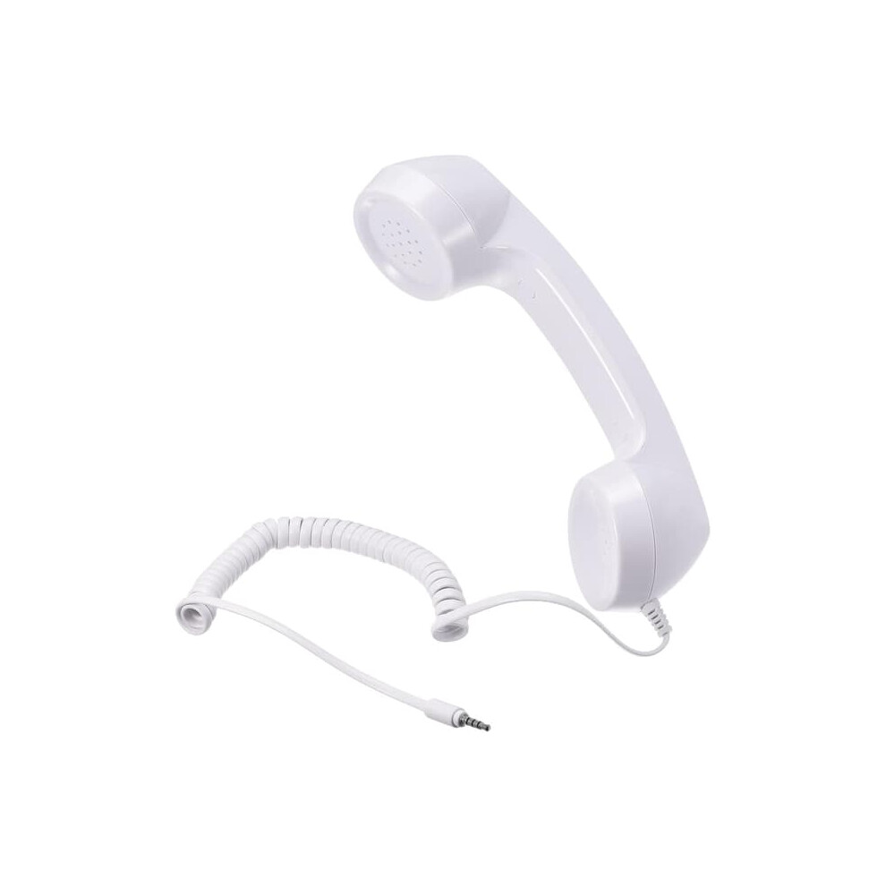 3.5Mm Retro Telephone Handset Receiver White 900223945037