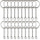 Metal keychain with carabiner 55 pieces 1