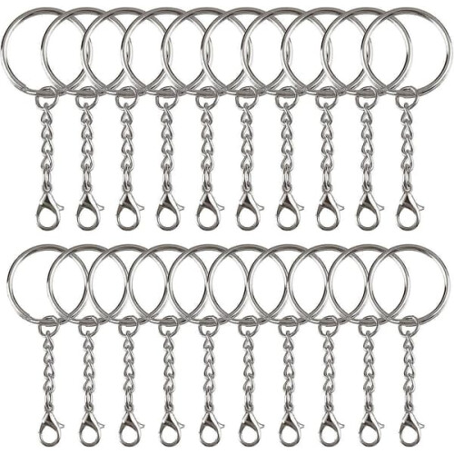 Metal keychain with carabiner 55 pieces