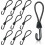 Rubber spiral hook straps short elastic tarp tensioners 10 1