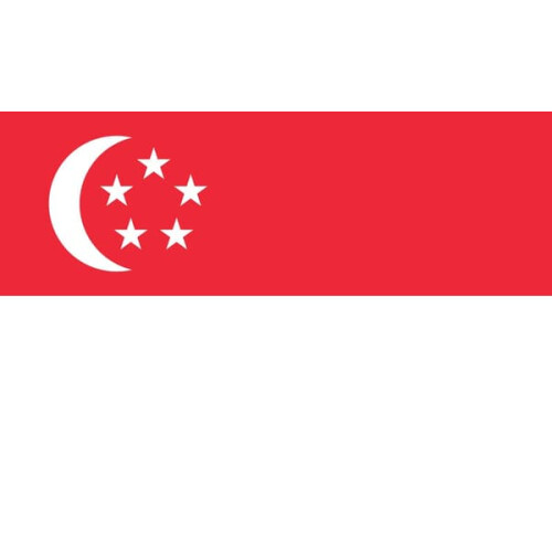 Singapore flag decorative 1 piece