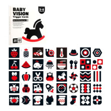 Baby Flash Cards High Contrast Black and White 10 pcs