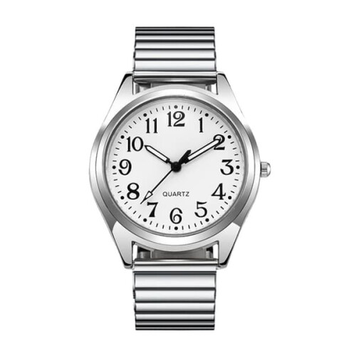 Dameur Quartz Armbåndsur SØLV HERRE Sølv herreur
