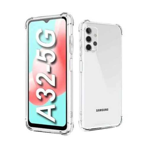 Capa à prova de choque compatível com Samsung A32 5G - Transparente