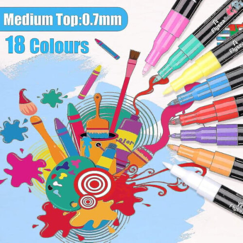 Acrylic Paint Pens for Crafts 18 Colors 1
