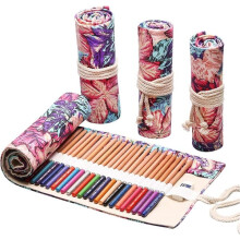 Pencil Case Rolling Bag for Colored Pencils 48 Slots